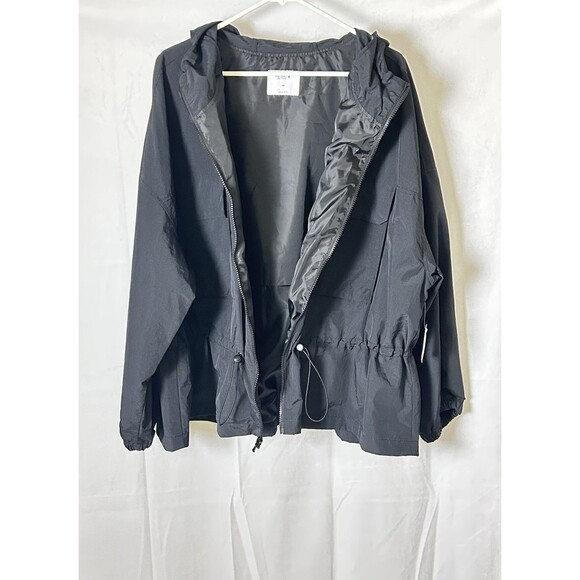 Old Navy Active Unisex 3X Black Hooded Windbreaker NWT - Picture 8 of 10